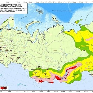 Сейсмичность района строительства карта