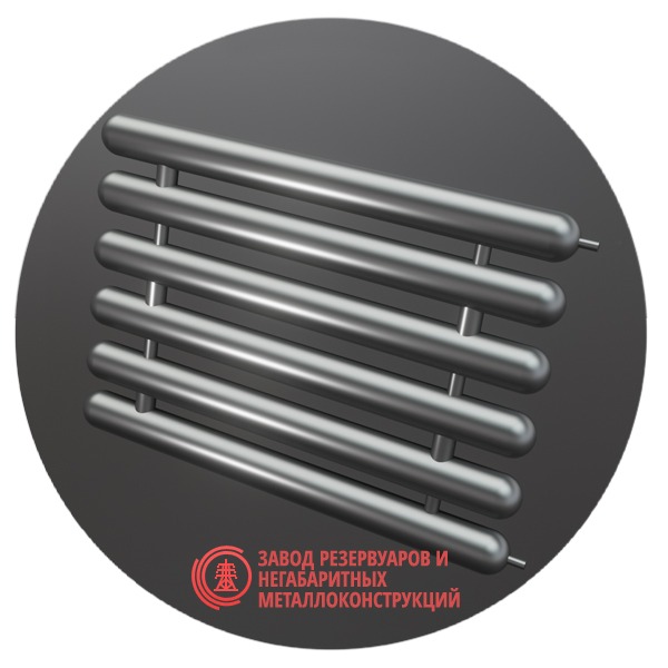Регистры отопления шестирядные РСЭ-6x42x2.0-5000 мм