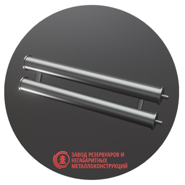 Регистры отопления двухрядные РСП-2x219x5.0-1000 мм